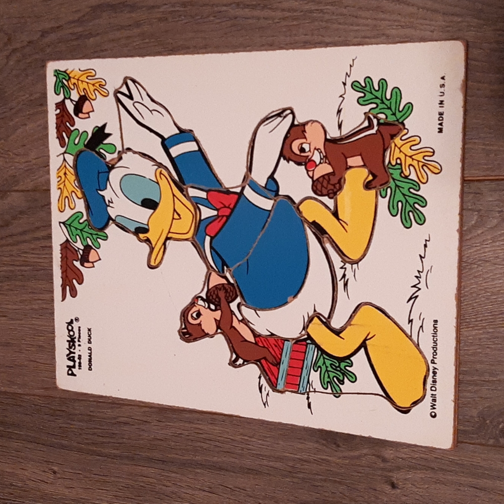Playskool vintage Donald Duck Disney puzzle - Picture 1 of 5